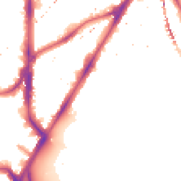 Night-time road noise heatmap for SE17 3UU