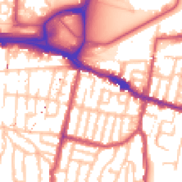 Daytime road noise heatmap for SE18 1AF