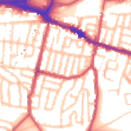 Daytime road noise heatmap for SE18 1AT