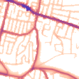 Daytime road noise heatmap for SE18 1AZ
