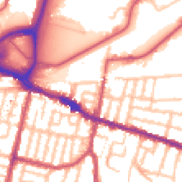 Daytime road noise heatmap for SE18 1BY