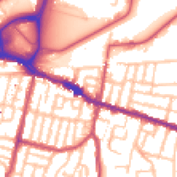 Daytime road noise heatmap for SE18 1DB