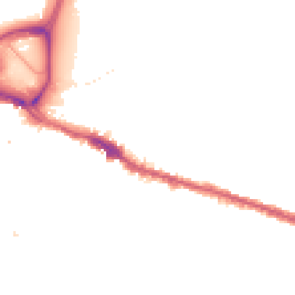Night-time road noise heatmap for SE18 1DE