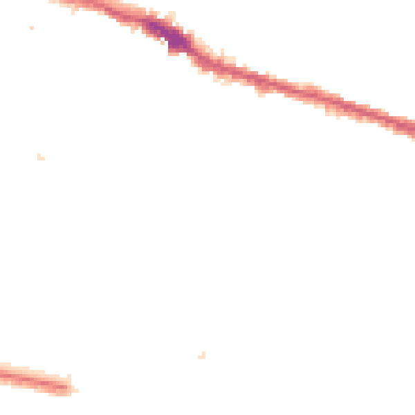 Night-time road noise heatmap for SE18 1DS