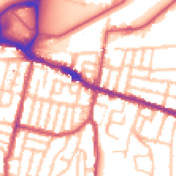 Daytime road noise heatmap for SE18 1DU