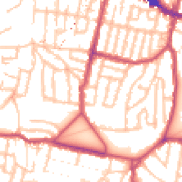 Daytime road noise heatmap for SE18 1NQ