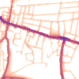 Daytime road noise heatmap for SE18 1NS