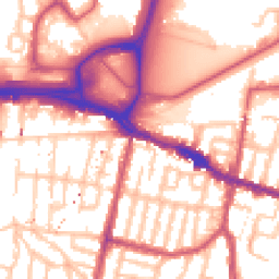 Daytime road noise heatmap for SE18 1SN