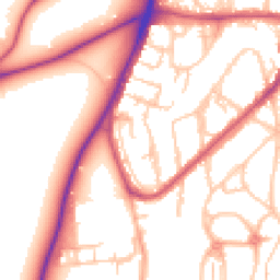 Daytime road noise heatmap for SE18 3SR