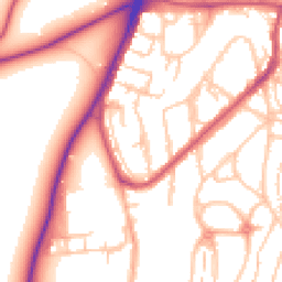 Daytime road noise heatmap for SE18 3ST