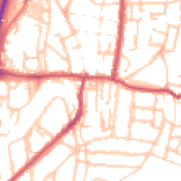 Daytime road noise heatmap for SE18 3TW