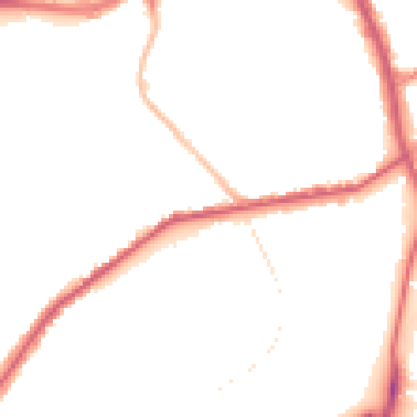 Night-time road noise heatmap for SE18 4AJ