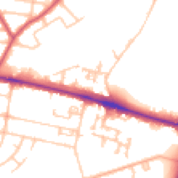 Daytime road noise heatmap for SE18 4EB