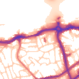 Daytime road noise heatmap for SE18 5AE
