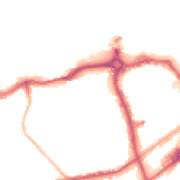 Night-time road noise heatmap for SE18 5AW