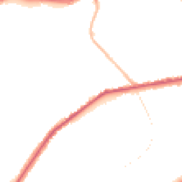 Night-time road noise heatmap for SE18 5EG