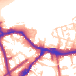 Daytime road noise heatmap for SE18 6NF