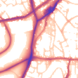 Daytime road noise heatmap for SE18 6XJ