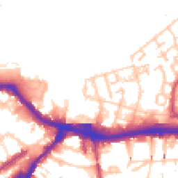 Daytime road noise heatmap for SE18 6YS