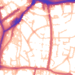 Daytime road noise heatmap for SE18 7AJ