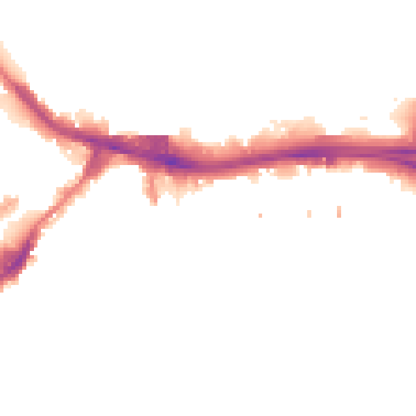 Night-time road noise heatmap for SE18 7LJ