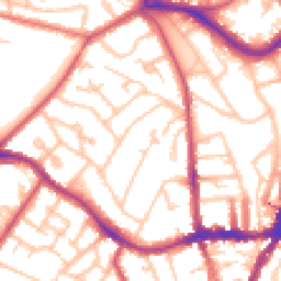 Daytime road noise heatmap for SE19 1AL