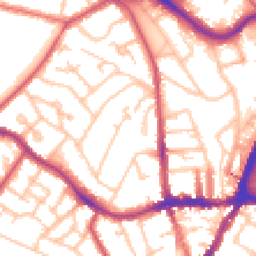Daytime road noise heatmap for SE19 1AR