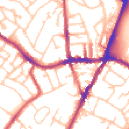 Daytime road noise heatmap for SE19 1BG