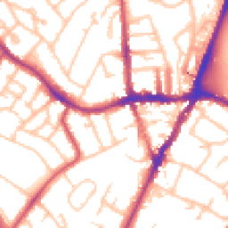 Daytime road noise heatmap for SE19 1BJ
