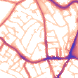 Daytime road noise heatmap for SE19 1DS