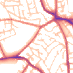 Daytime road noise heatmap for SE19 1EA