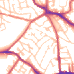 Daytime road noise heatmap for SE19 1EF