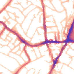 Daytime road noise heatmap for SE19 1EU