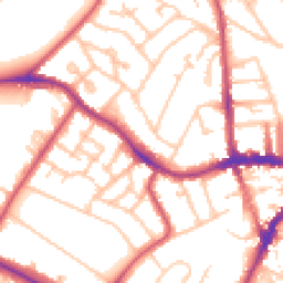 Daytime road noise heatmap for SE19 1EY