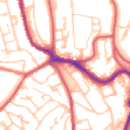 Daytime road noise heatmap for SE19 1HX