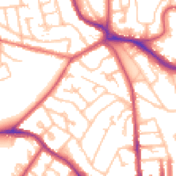 Daytime road noise heatmap for SE19 1JF