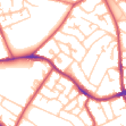 Daytime road noise heatmap for SE19 1JL