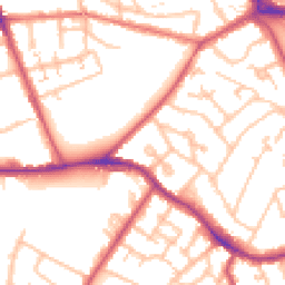 Daytime road noise heatmap for SE19 1JN