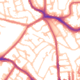 Daytime road noise heatmap for SE19 1JZ