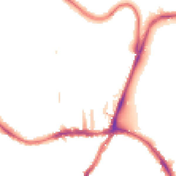 Night-time road noise heatmap for SE19 1PA