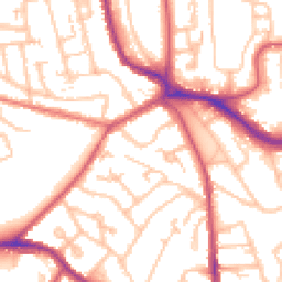 Daytime road noise heatmap for SE19 1QY