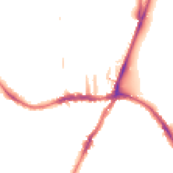 Night-time road noise heatmap for SE19 1TP