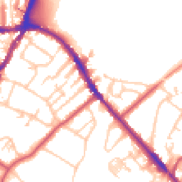 Daytime road noise heatmap for SE19 2AN