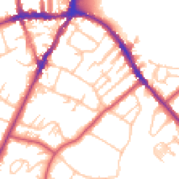 Daytime road noise heatmap for SE19 2HW