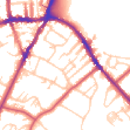 Daytime road noise heatmap for SE19 2LY