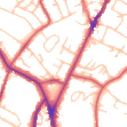 Daytime road noise heatmap for SE19 2NU
