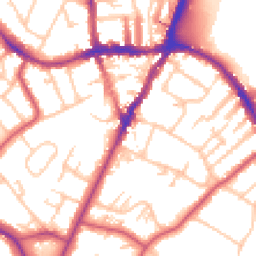 Daytime road noise heatmap for SE19 2PR