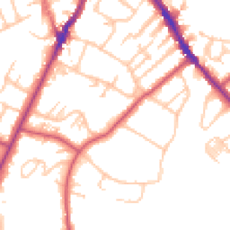 Daytime road noise heatmap for SE19 2RF