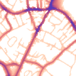 Daytime road noise heatmap for SE19 2UL