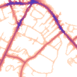 Daytime road noise heatmap for SE19 2XD